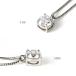 ラボグロウン ダイヤモンド ネックレス 1ct レディース 一粒 プラチナ ラウンド 一粒ダイヤ PT900 プレゼント 女性 関連画像3