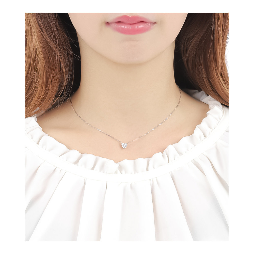 ネックレス レディース プラチナ 0.5ct ダイヤモンド 一粒 ダイヤ ダイヤモンドネックレス ラボグロウン   ブランド 爆買の画像
