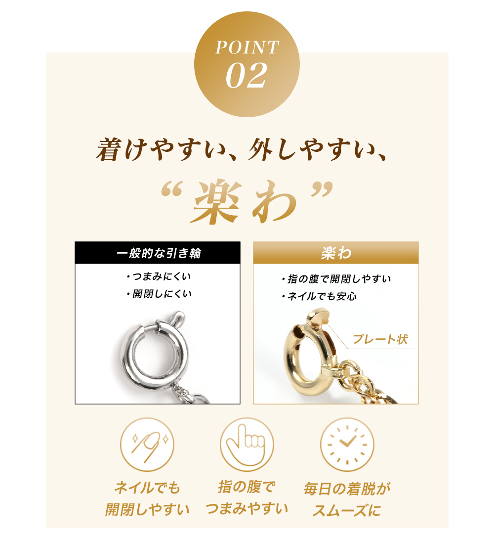 ネックレス チェーン 金属 アレルギー 対応 K18 ゴールド レディース メンズ スクリューチェーン 45cm プレゼント 女性 誕生日の画像