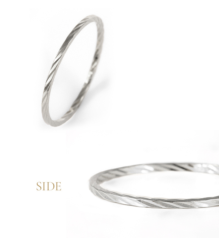 指輪 レディース メンズ プラチナ エタニティリング カットリング リング プラチナ900 華奢 シンプル ブランド | ジュエリースタジオ プラスター | 04
