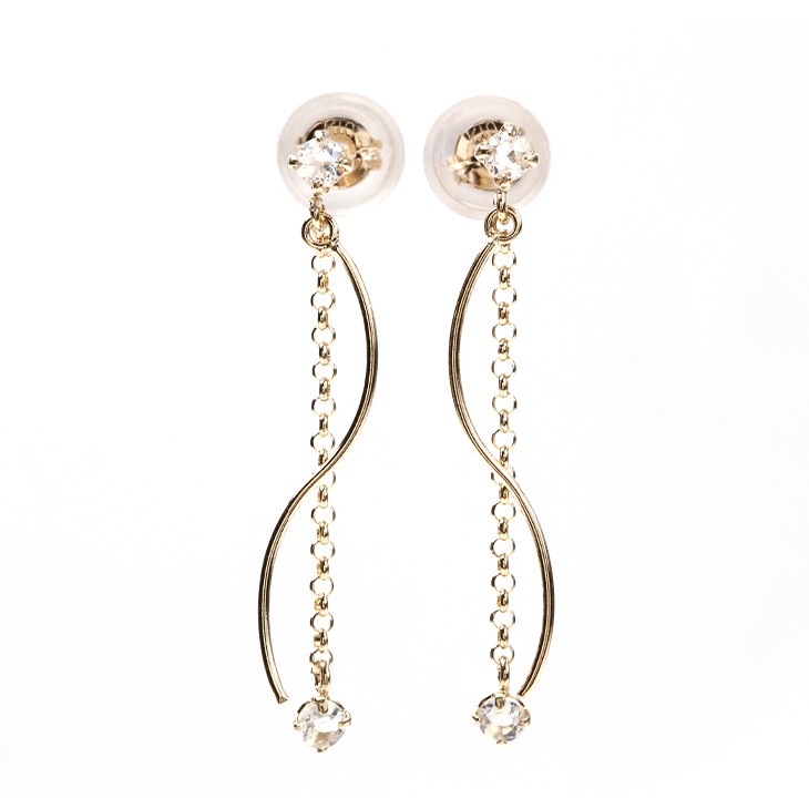 ピアス レディース ブルートパーズ 誕生石 2月 アメジスト 3月 アクアマリン 揺れる 天然石 アレルギー対応 10金 アクセサリー プレゼント | ジュエリースタジオ プラスター | 06