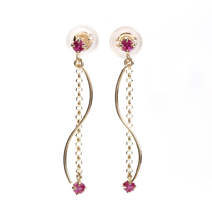 ピアス レディース ブルートパーズ 誕生石 2月 アメジスト 3月 アクアマリン 揺れる 天然石 アレルギー対応 10金 アクセサリー プレゼント | ジュエリースタジオ プラスター | 07