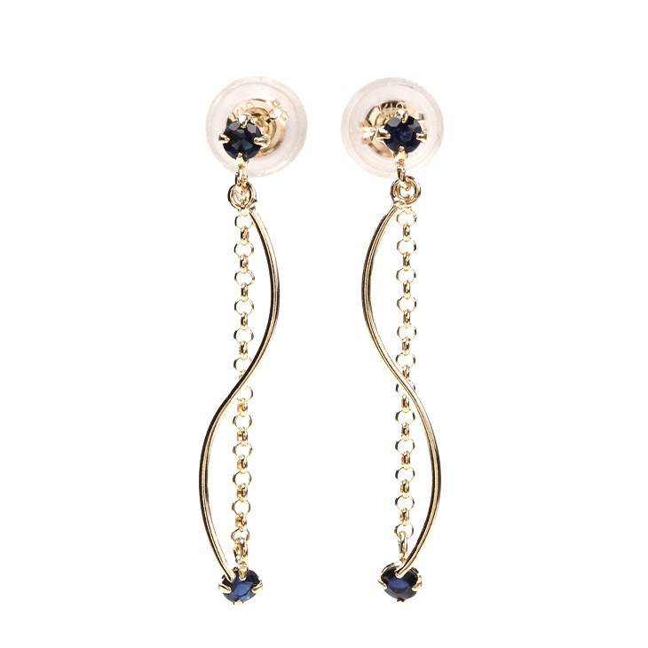 ピアス レディース ブルートパーズ 誕生石 2月 アメジスト 3月 アクアマリン 揺れる 天然石 アレルギー対応 10金 アクセサリー プレゼント | ジュエリースタジオ プラスター | 09