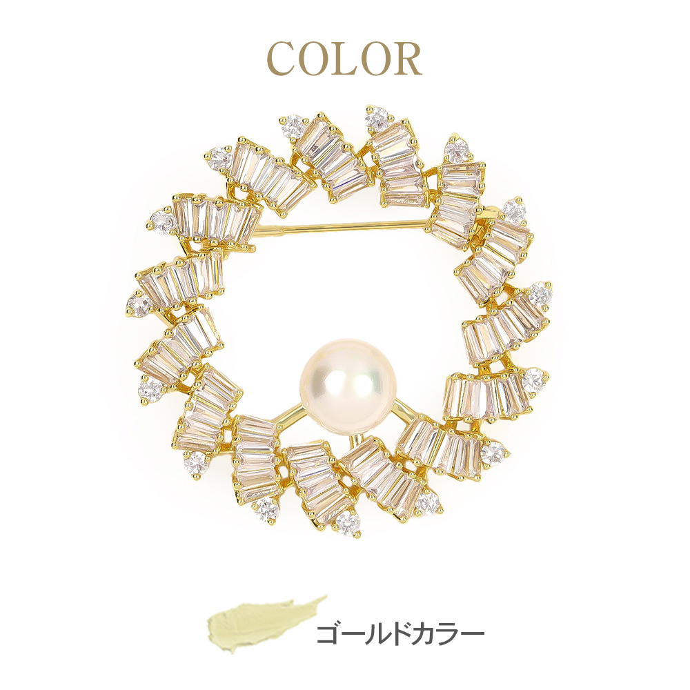 30%OFF ブローチ サークル ブローチピン 結婚式 入学式 入園式 卒園式 コサージュ ストールピン おしゃれ  同窓会 謝恩会 発表会 シンプル きれいめ フォーマルの画像