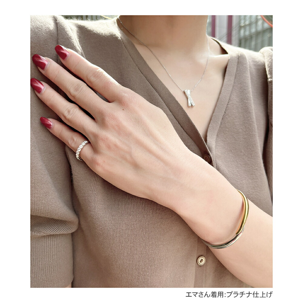 モアサナイト リング 指輪 レディース コラボ プラチナ ゴールド 仕上げ 1.0ct エタニティ 金属アレルギー ニッケルフリー ノンアレルギー シルバー 誕生日 爆買の画像