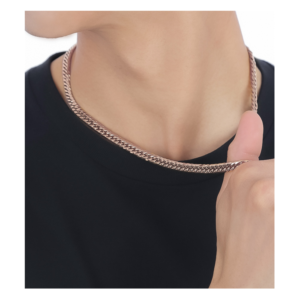 喜平 ネックレス k18 カラー 6面 6面ダブル 50cm キヘイネックレス ステンレス 316L 18k キヘイ メンズ 金属アレルギー_11