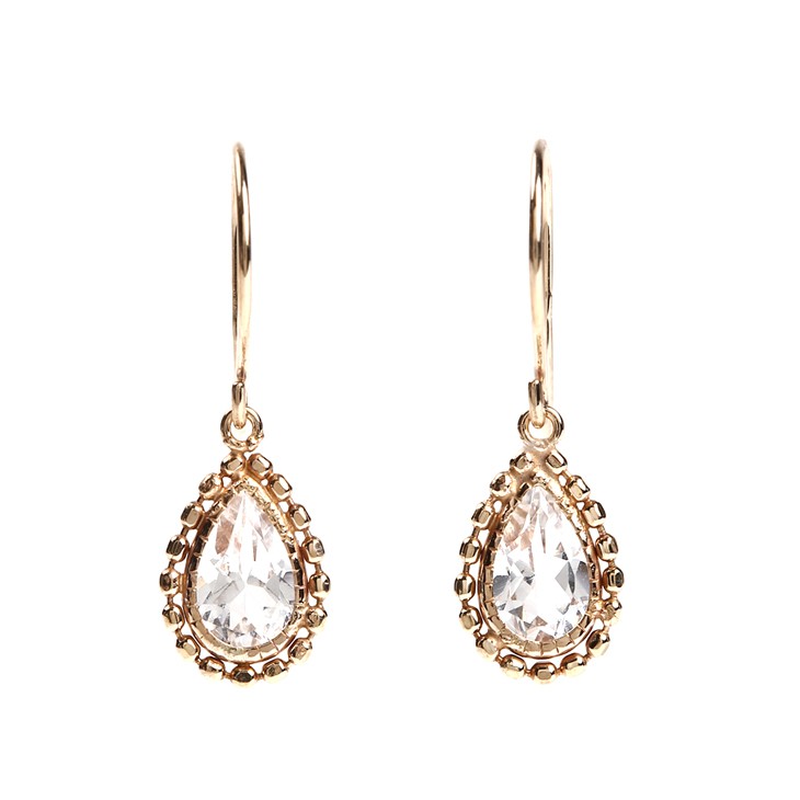 30%OFF ピアス レディース 10k k10 誕生石 4月 ダイヤモンド 天然石 カラーストーン しずく アメジスト アレルギー対応  シンプル 揺れる ギフト 爆買 | ジュエリースタジオ プラスター | 03