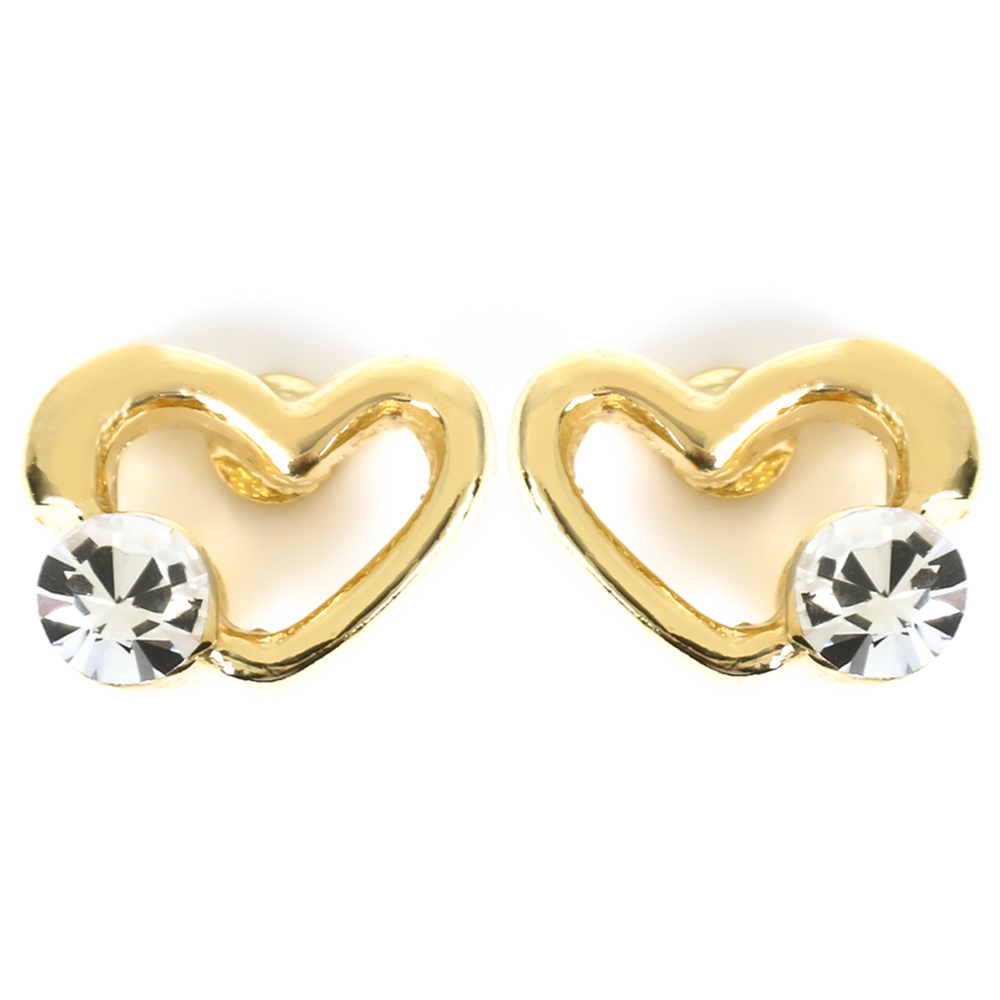 ピアス レディース 金属アレルギー ガラスピアス ハート スタッドピアス ミニマム 華奢 金属アレルギー対応 ミニマムピアス セカンドピアス | ジュエリースタジオ プラスター | 02