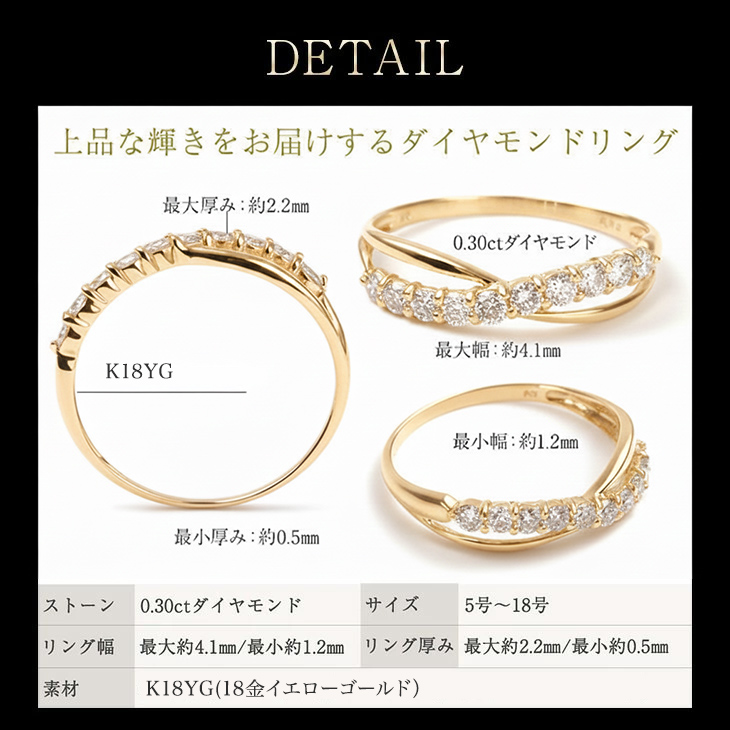 指輪 レディース リング ダイヤモンド ダイヤ プラチナ K18 18金 鑑別書 PT900  妻 10周年 記念日 アクセサリー ギフト 爆買の画像
