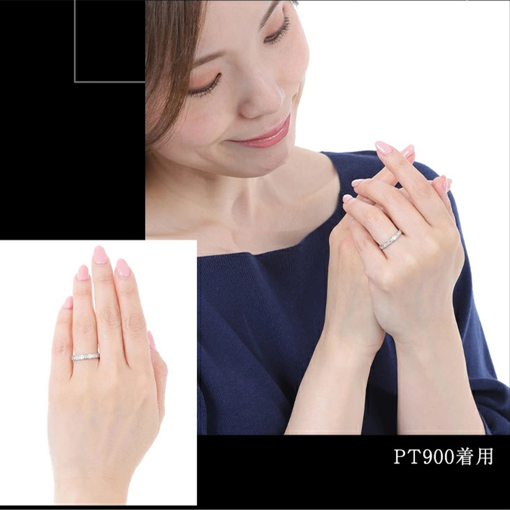 指輪 レディース リング ダイヤモンド ハーフエタニティ ダイヤ 鑑別書 0.3ct プラチナ PT900   エタニティ 記念日 ジュエリー 爆買の画像