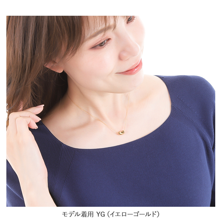 ANEMONE】【ギフトボックス付】天然石ドロップネックレス[K10