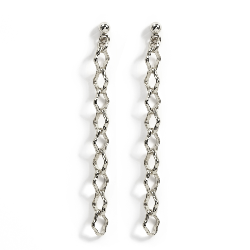 30%OFF ピアス 金属アレルギー 18k 18金 つけっぱなし レディース チェーンピアス ロングピアス シンプル キャッチ シリコン メンズ 女性 | ジュエリースタジオ プラスター | 01