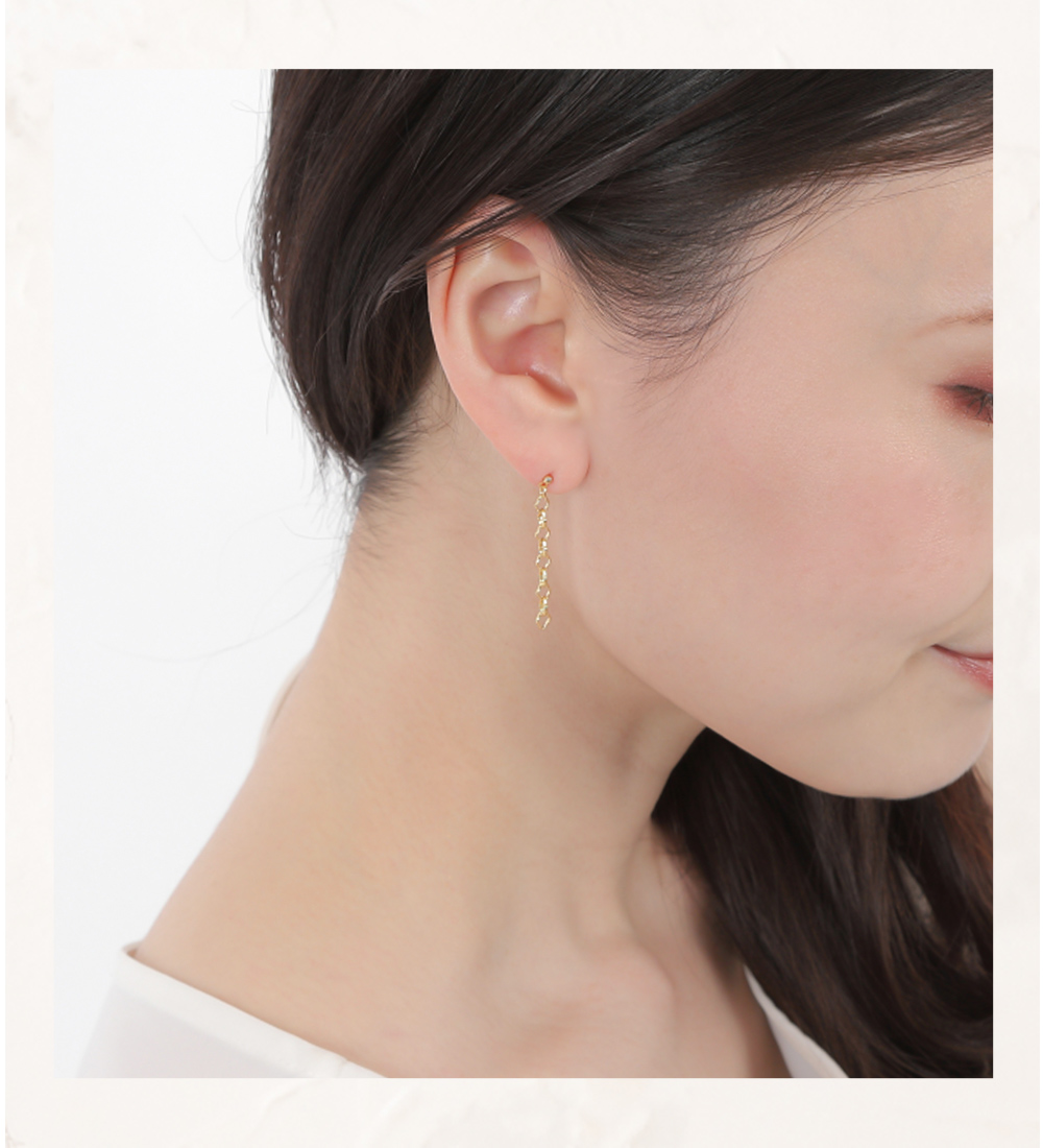 ジュエリースタジオ プラスター ピアス 金属アレルギー 18k 18金 つけ