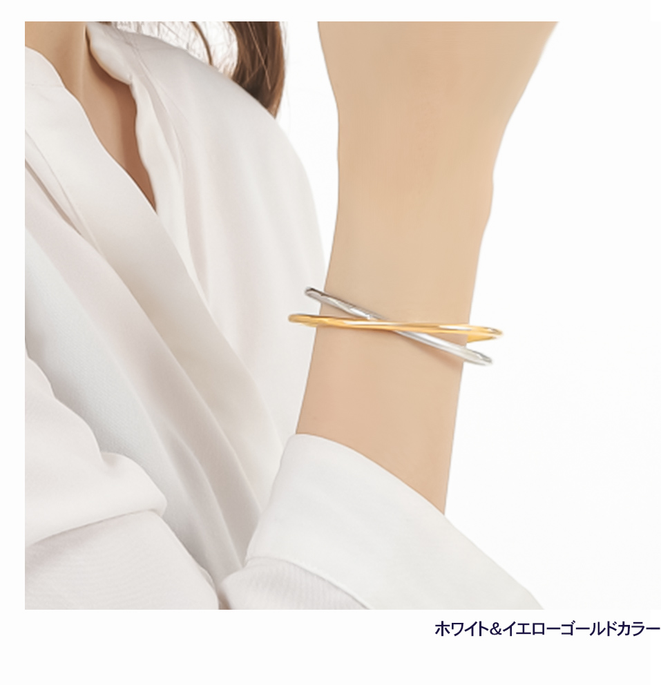 ブレスレット バングル レディース メンズ 金属アレルギー対応 つけっぱなし サージカル ステンレス 医療用 ステンレス316l ゴールドプレゼント | ジュエリースタジオ プラスター | 11