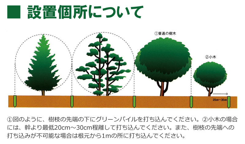 グリーンパイル ラージ 50本入 業務用 打込み肥料 肥料 栄養 養分 活力剤 樹木 庭木 植木 果樹 園芸 ガーデニング 人気 おすすめ  ジェイカムアグリ タ種 DZ :4637:農業用品販売のプラスワイズ - 通販 - Yahoo!ショッピング