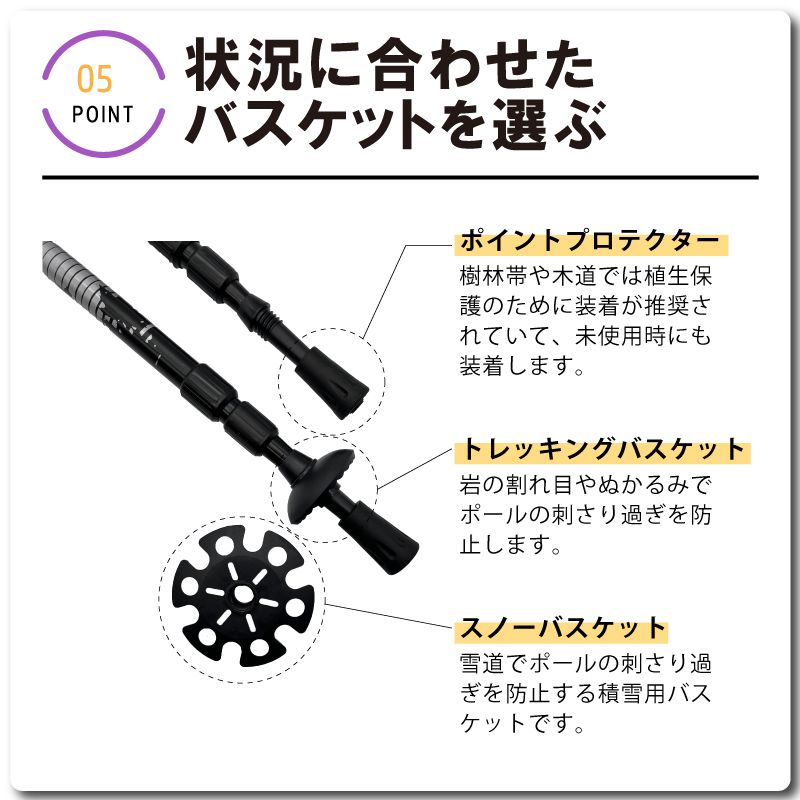 セットコンパルハイグレードスノーシュー53型＆TS-125トレッキングポールセット