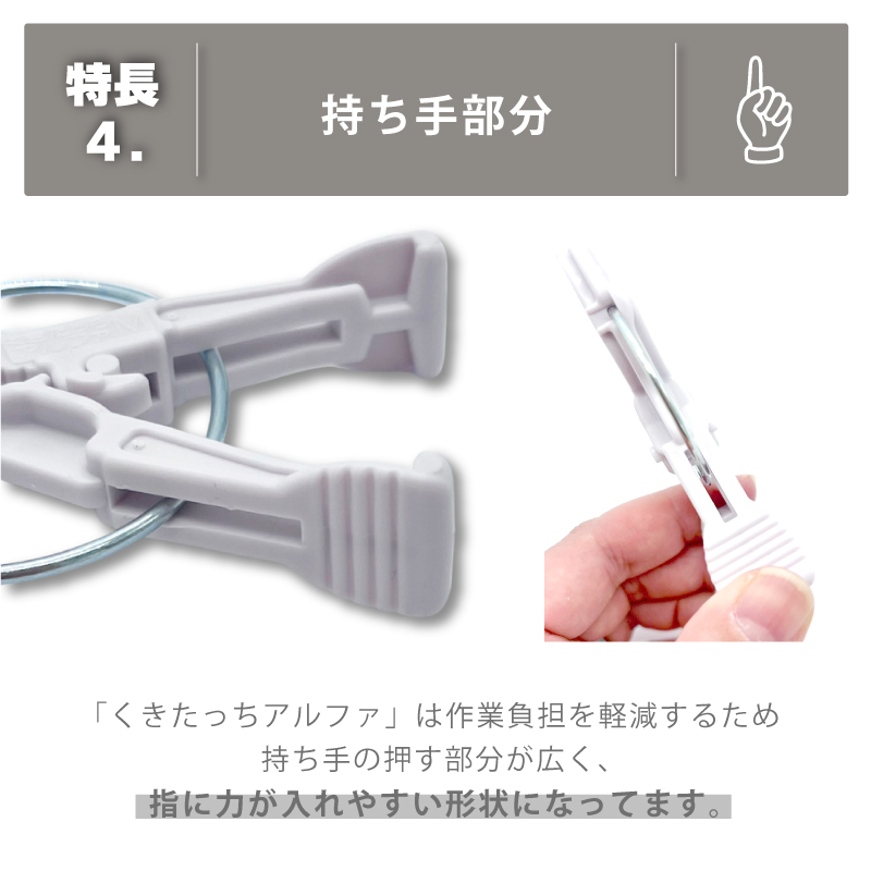 2000個 (200個×10袋) くきたっちアルファ 20 グレー 灰色 A20-GY200 細