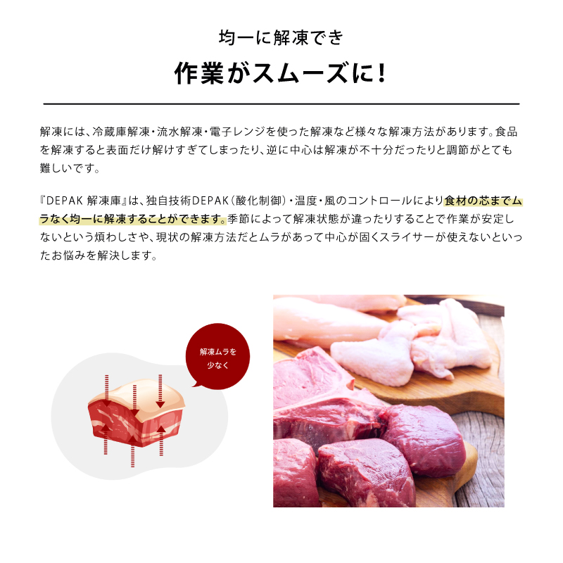 受注生産 DEPAK解凍庫 SE-H1600 スピード解凍 肉 魚 食材 解凍 受注生産 DEPAK解凍庫 SE-H1600 スピード解凍 肉 魚 食材 解凍