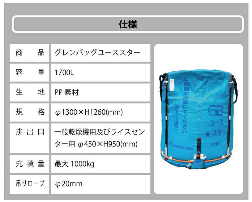 2個グレンバッグユーススター1700L