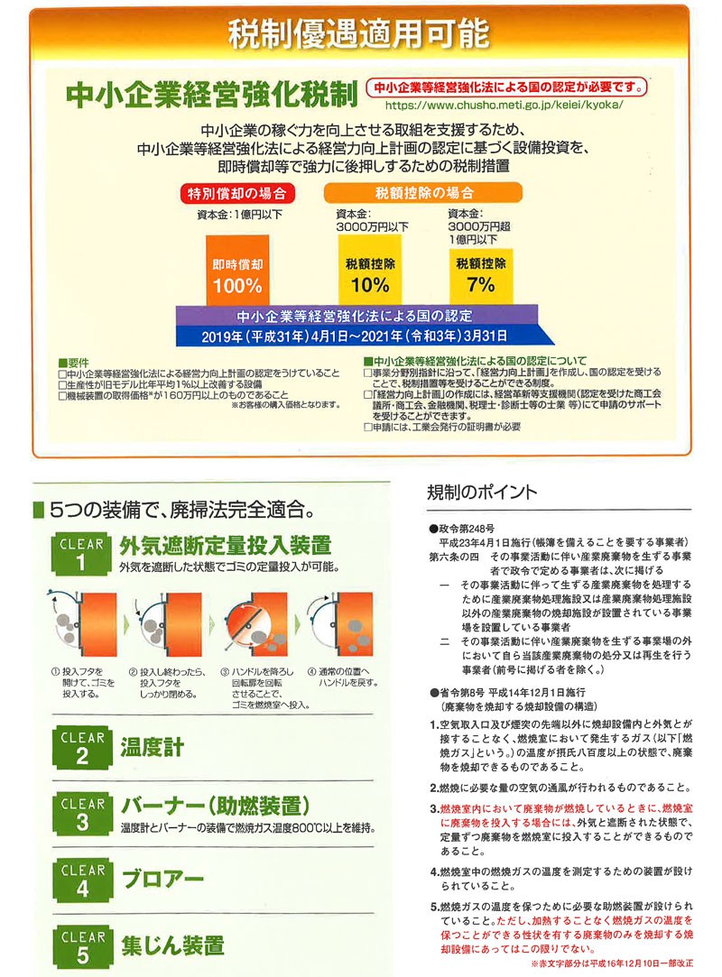 DAITO 廃プラ対応焼却炉 MDP2-400J 消煙タイプ 運賃取付費込価格