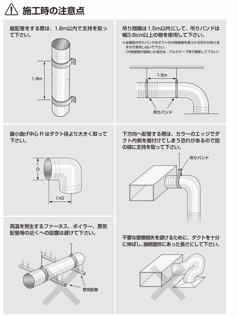 配管 ダクト ワイヤ アルミ ダクト 悟空 フレキシブル ダクト 直径