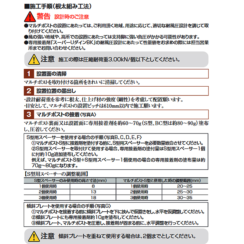 br>フクビ マルチポスト2A型1入 - 木材・建築資材・設備