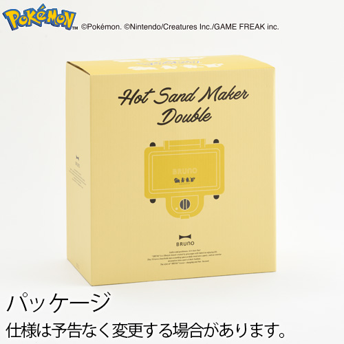 BRUNO ブルーノ ポケモン ホットサンドメーカー ダブル POKEMON