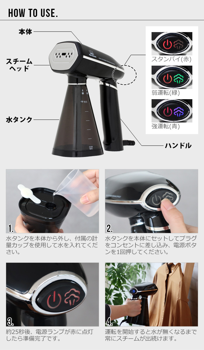 値引き！】米国仕様：BLACK&DECKER D6000 スチームアイロン TBLS