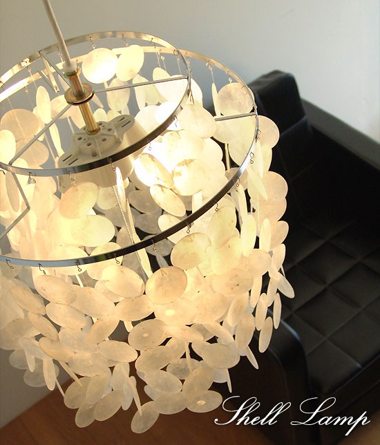 SHELL LAMP シェルランプ ペンダントランプ　シェルライト　照明 楽天市場】ペンダントライト 2灯ソケット SHELL LAMP：シェル