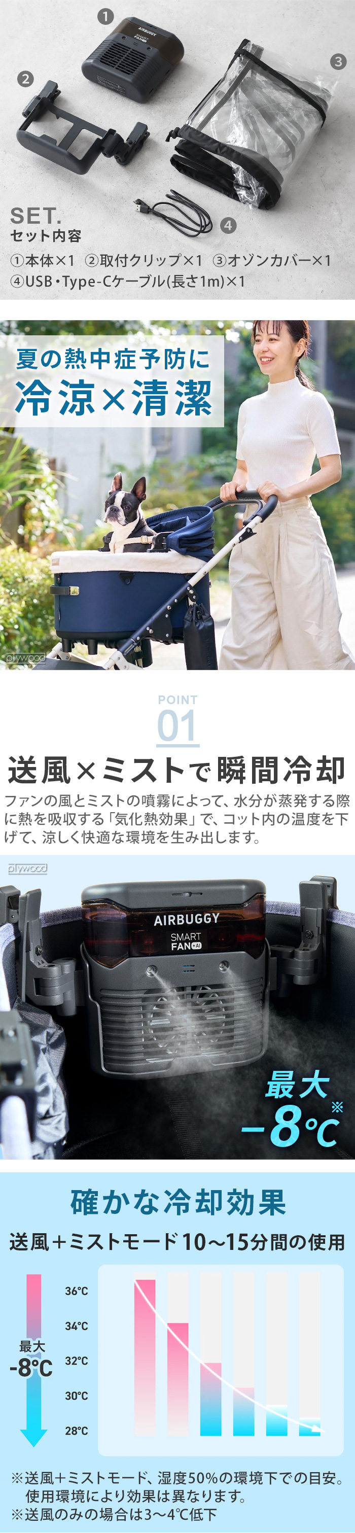 エアバギー スマートファン プラス AI AIRBUGGY SMART FAN＋AI