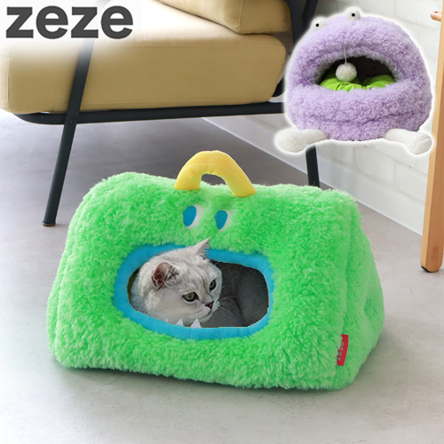 特典付】猫ベッド ドーム型 猫 ねこ ふわふわ zeze Monster Pet