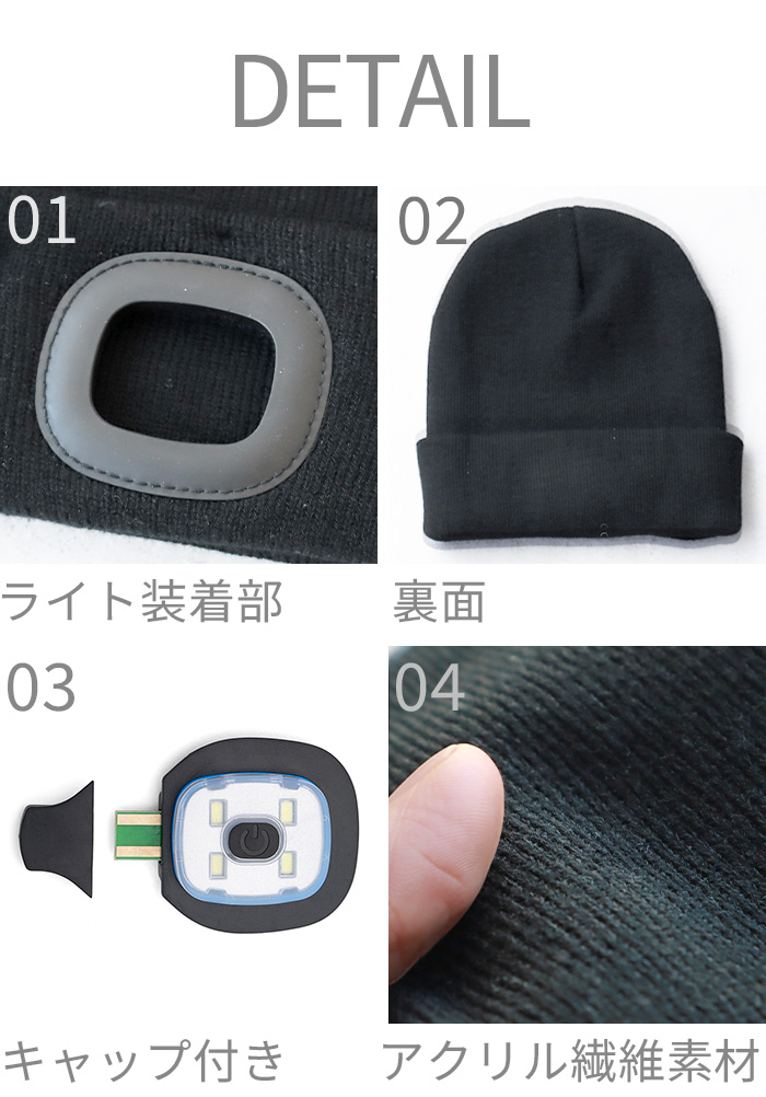 KIKKERLAND（キッカーランド） ネコポスOK ヘッドライト LED 充電式