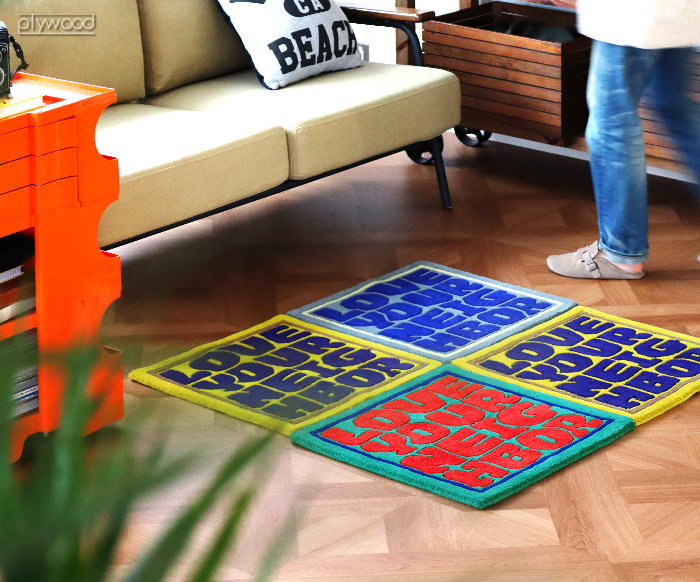 DETAIL（ディテール） 玄関マット 室内 正方形 ヒアバイディテール