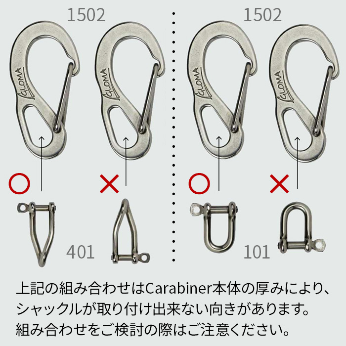 ネコポスOK キーリング カラビナ ブランド グローマノーティカ GLOMA
