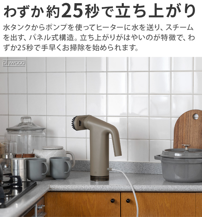 0（プラスマイナスゼロ） 【選べる特典付】 スチームクリーナー