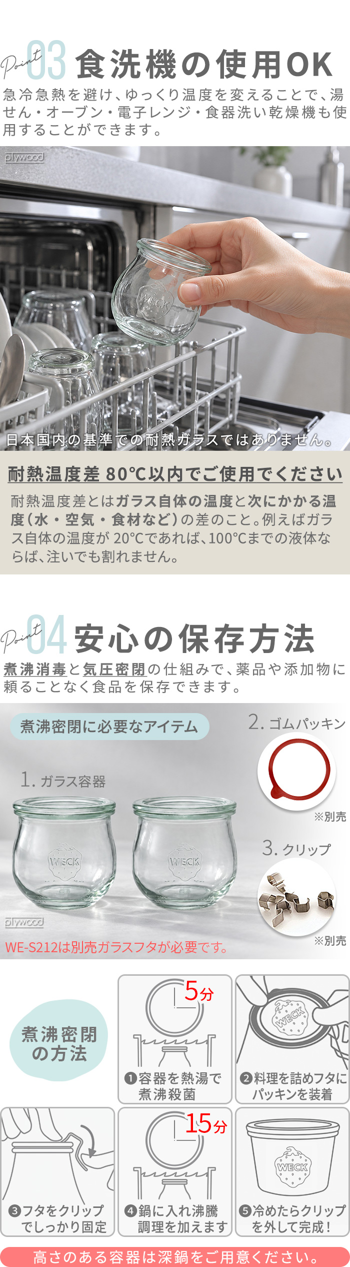 ウェック ギフトボックス ミニチューリップ40ml 3個セット WECK GIFT