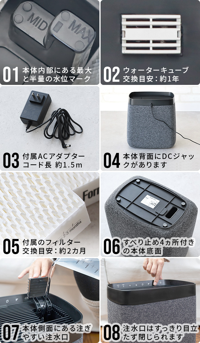 【選べる特典付】加湿器 気化式 おしゃれ Wi-Fi対応 ハイパワー 静音 遠隔操作 Stadler Form Karl 気化式加湿器 スタドラフォーム 除菌 お手入れ簡単 自動湿度調節 リビング オフィス 静音設計 メンズライク かっこいい 送料無料 P10倍 Stadler Form（スタドラーフォーム） 【選べる特典付】加湿器 気化式