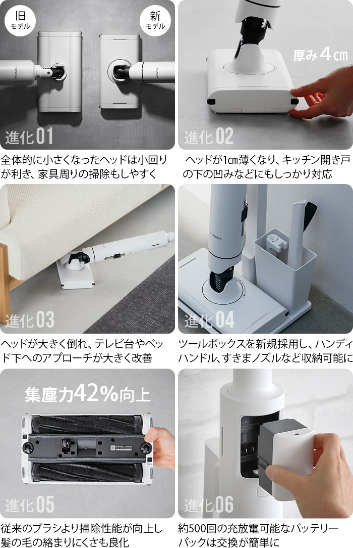 バルミューダ ザ・クリーナー ライト 2022年モデル 掃除機 コードレス BALMUDA The Cleaner Lite C02A-WH  C02A-BK