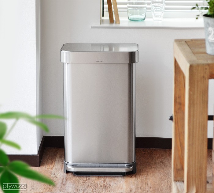 SIMPLEHUMAN シンプルヒューマン ダストボックス ゴミ箱 simplehuman（シンプルヒューマン） ゴミ箱 ふた付き レクタンギュラー