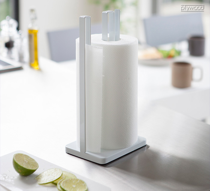 tower タワー 山崎実業 片手で切れるキッチンペーパーホルダー 3261