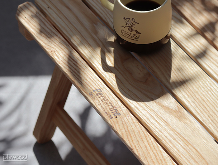 折りたたみテーブル 木製 アウトドア ペレグリン デザイン ウィング