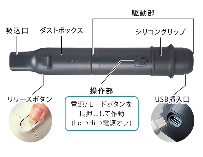 【選べる特典付】スティッククリーナー コードレス ハンディクリーナー レコルト コードレス 3ウェイ クリーナー recolte Cordless 3Wey Cleaner RSC-3 | recolte | 05