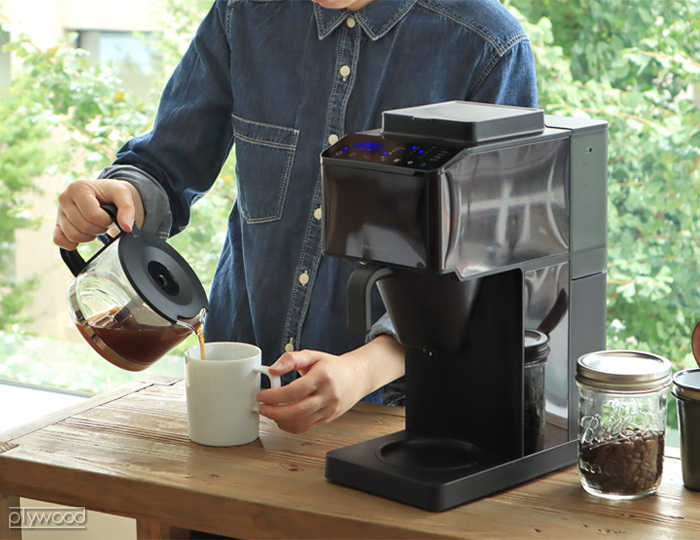 【選べる3大特典付】 レコルト コーン式 全自動 コーヒーメーカー recolte RCD-1 コーヒーメーカー ミル付き 全自動 ステンレス