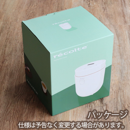 新品未使用！recolteレコルト ヘルシーライスクッカーRHR-1（W） レコルト ヘルシーライスクッカー recolte Healthy Rice Cooker