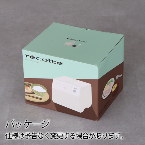 recolte 【選べる2大特典付】ライスクッカー 炊飯器 調理トレイ