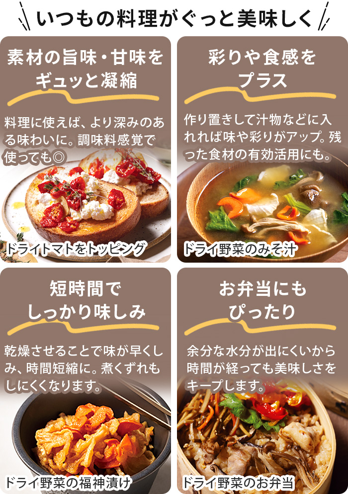 recolte（レコルト） 【2大特典付】 食品乾燥機 フードドライヤー 小型