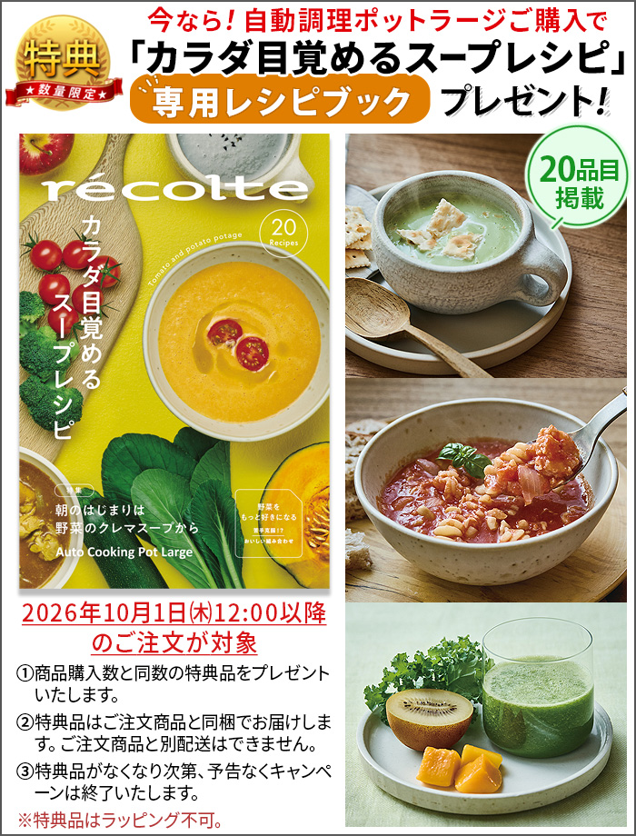 豪華レシピ2冊付き】正規品 レコルト 自動調理ポットラージ RSY-3