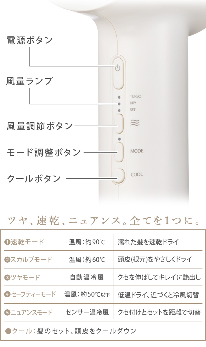 FESTINO（フェスティノ） 【2大特典付】 正規取扱店 ドライヤー 大風量