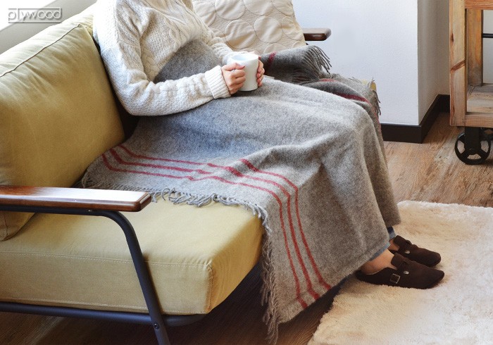 シルケボーウルドスピンデリ ひざ掛け 85×130cm ハーフケット