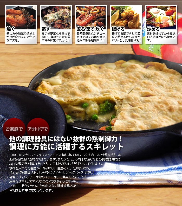 スキレット LODGE ロッジ ロジック 《9インチ》 正規輸入品 : plywood